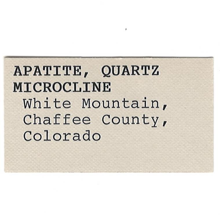 FLUORAPATITE on MICROCLINE