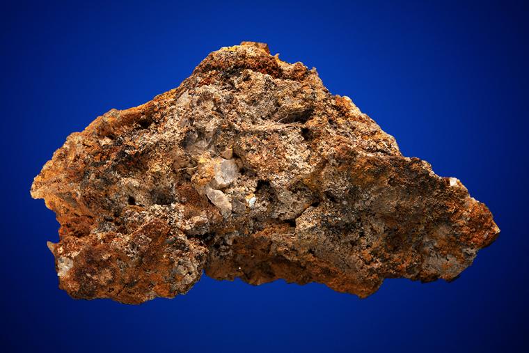 LIMONITE after PYRITE with QUARTZ