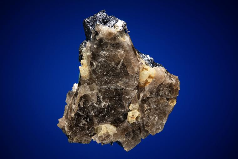 MOLYBDENITE on QUARTZ and BERYL var. Aquamarine