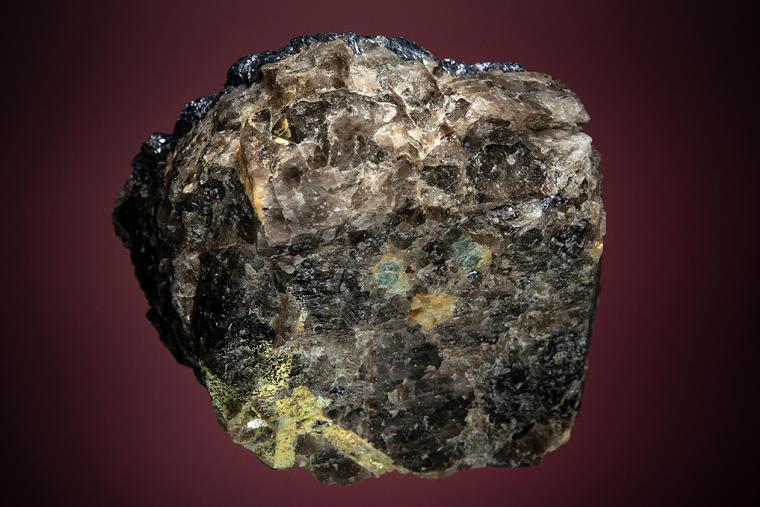 MOLYBDENITE on QUARTZ and BERYL var. Aquamarine
