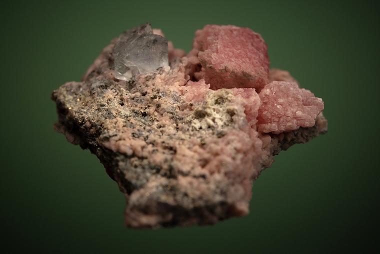 RHODOCHROSITE with FLUORITE