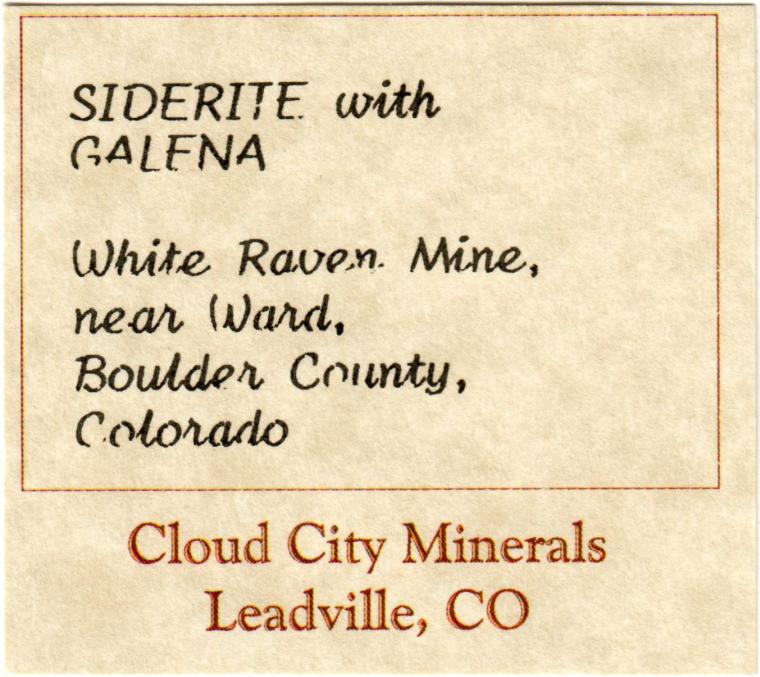 GALENA on SIDERITE