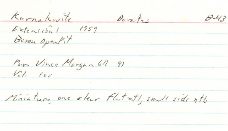 KURNAKOVITE with ULEXITE