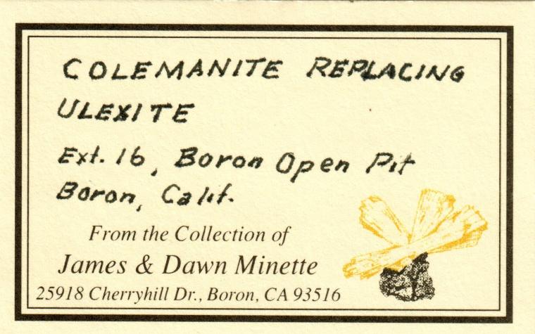 ULEXITE with COLEMANITE