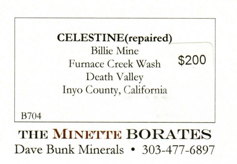 CELESTINE (repaired)