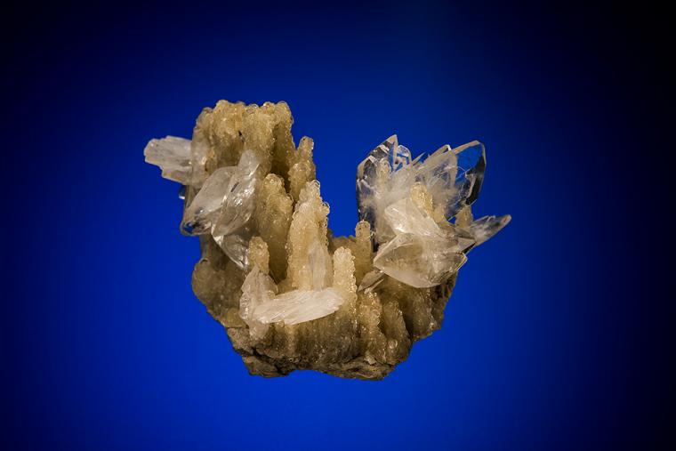 COLEMANITE on CALCITE
