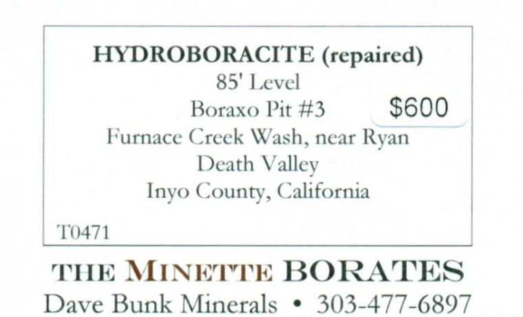 HYDROBORACITE (repaired)