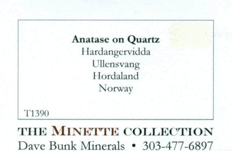 ANATASE on QUARTZ