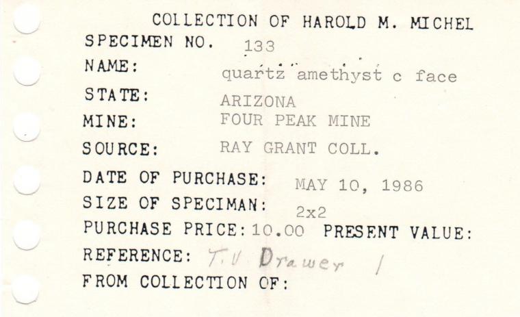 QUARTZ var. Amethyst