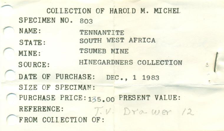 TENNANTITE with QUARTZ