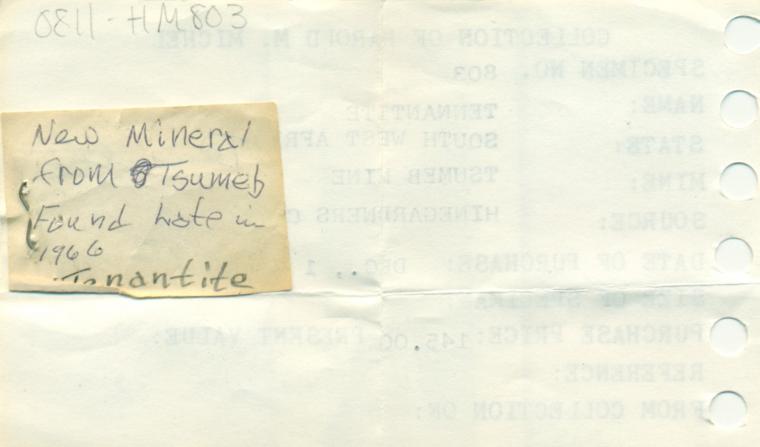 TENNANTITE with QUARTZ