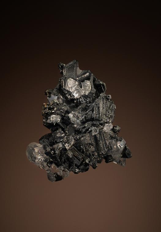 ACANTHITE with FLUORAPOPHYLLITE-(K)