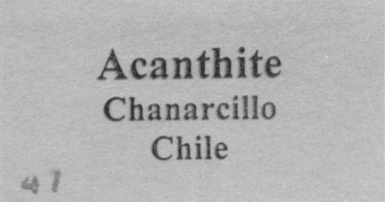 ACANTHITE on PYRARGYRITE