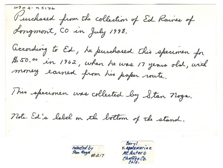 BERYL var. Aquamarine