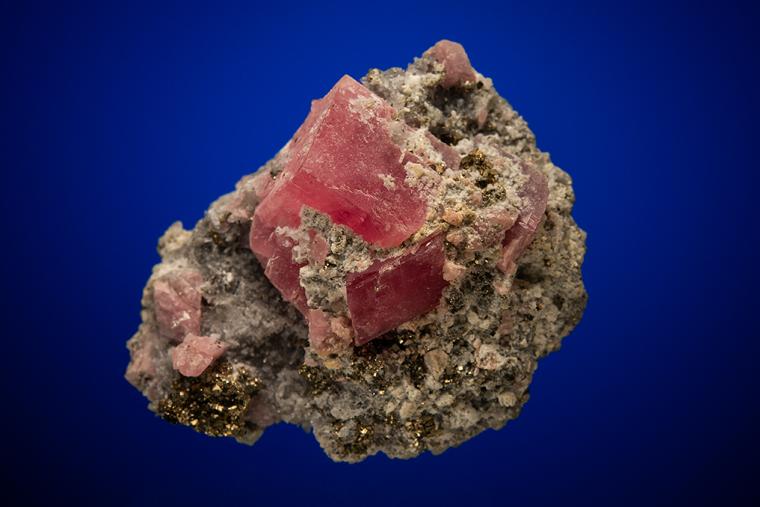 RHODOCHROSITE with PYRITE