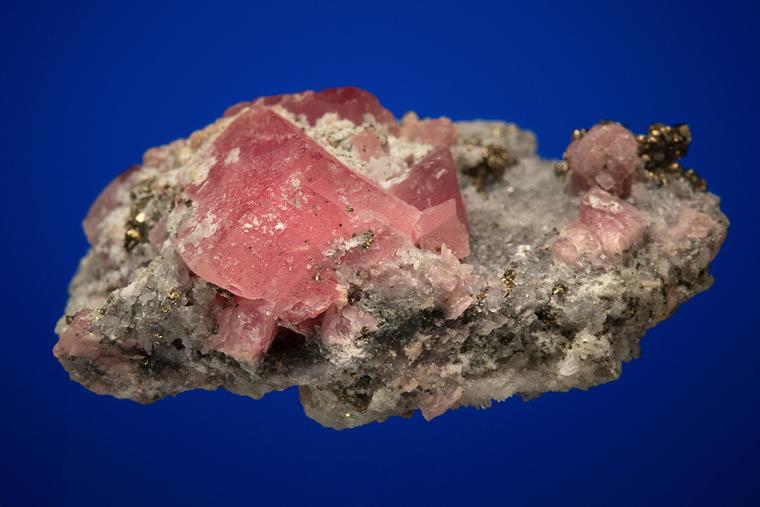 RHODOCHROSITE with PYRITE