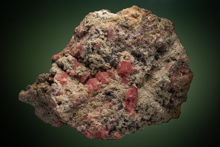 RHODOCHROSITE with QUARTZ and FLUORITE