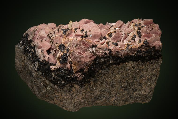 RHODOCHROSITE with GALENA and SPHALERITE