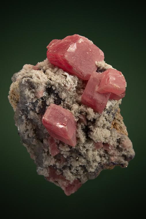 RHODOCHROSITE with FLUORITE and QUARTZ