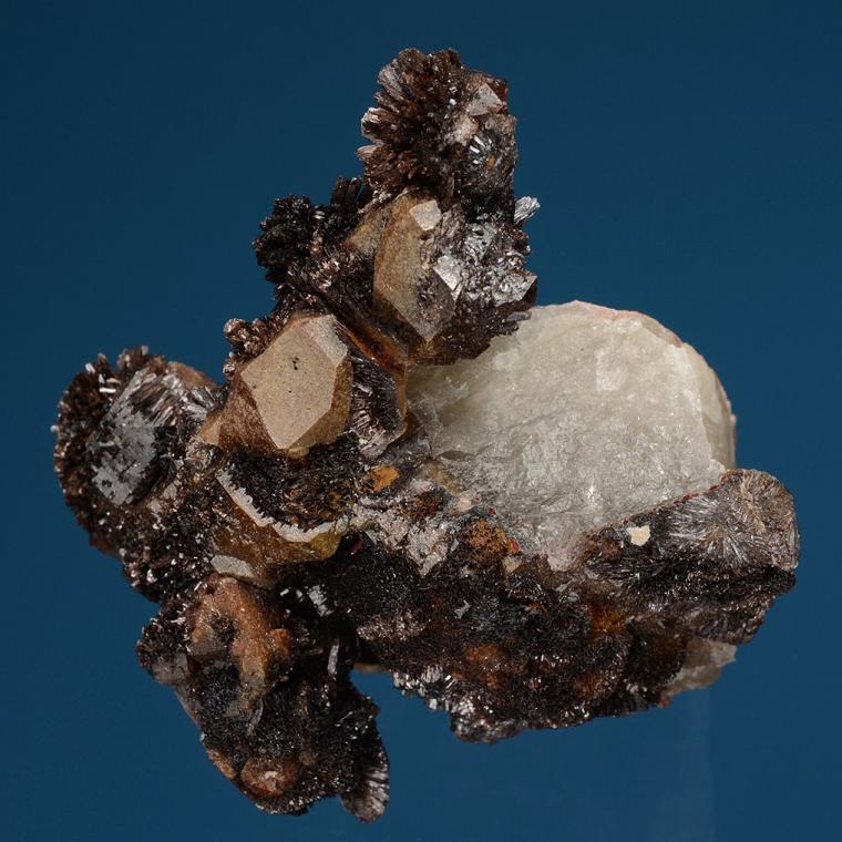 QUARTZ var. Onegite with GOETHITE (repaired)
