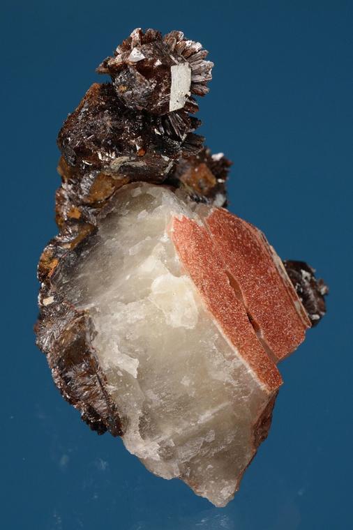 QUARTZ var. Onegite with GOETHITE (repaired)