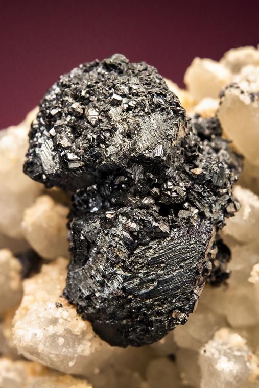 PYRARGYRITE on QUARTZ