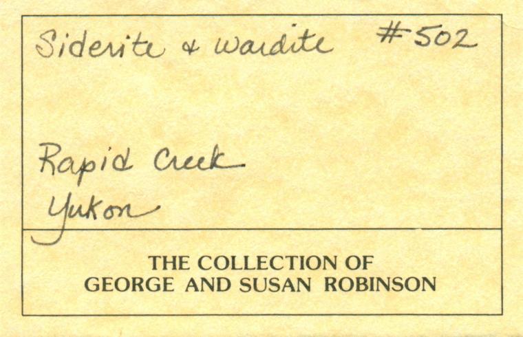 WARDITE with SIDERITE