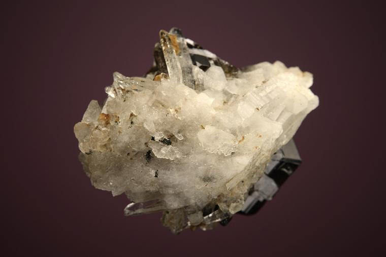 CASSITERITE on QUARTZ