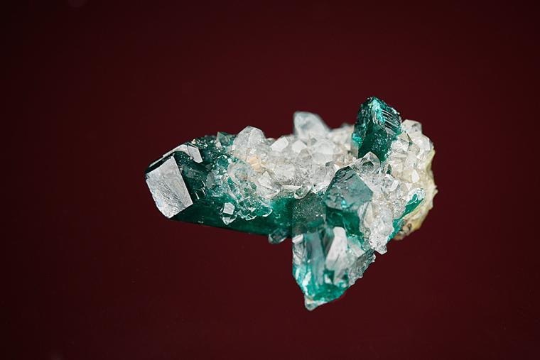 DIOPTASE with QUARTZ
