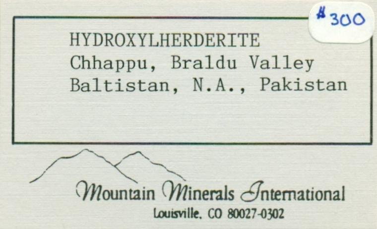 HYDROXYLHERDERITE