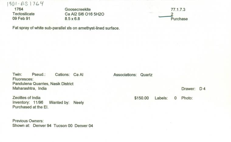 GOOSECREEKITE on QUARTZ var. Amethyst