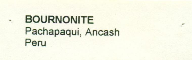BOURNONITE on QUARTZ