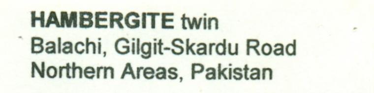 HAMBERGITE