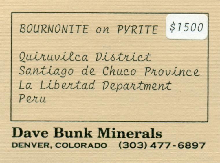 BOURNONITE on PYRITE