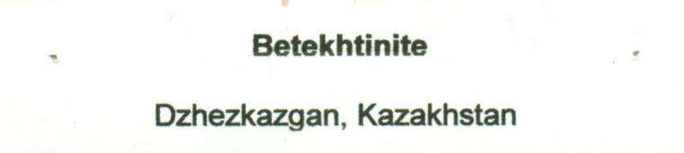 BETEKHTINITE