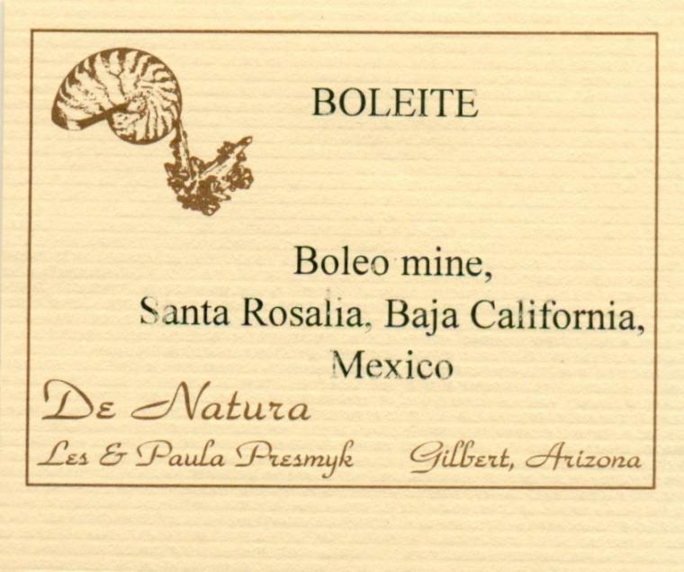 BOLEITE with PSEUDOBOLEITE and CUMENGEITE