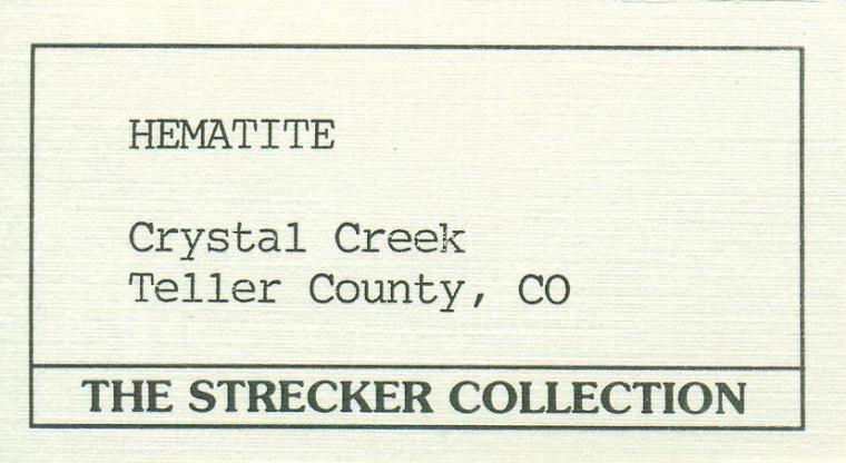 HEMATITE after A CARBONATE