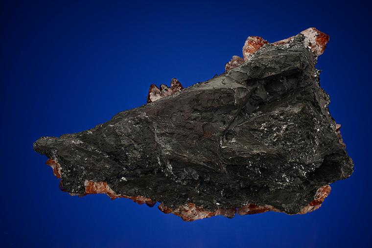 RHODOCHROSITE with QUARTZ on MANGANITE