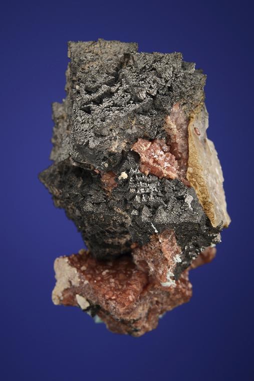 HAUSMANNITE with CALCITE and ANDRADITE