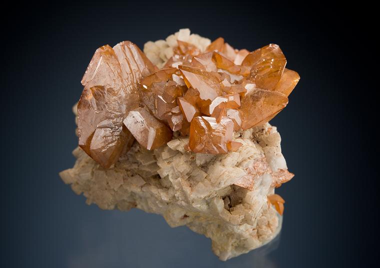 WULFENITE on DOLOMITE