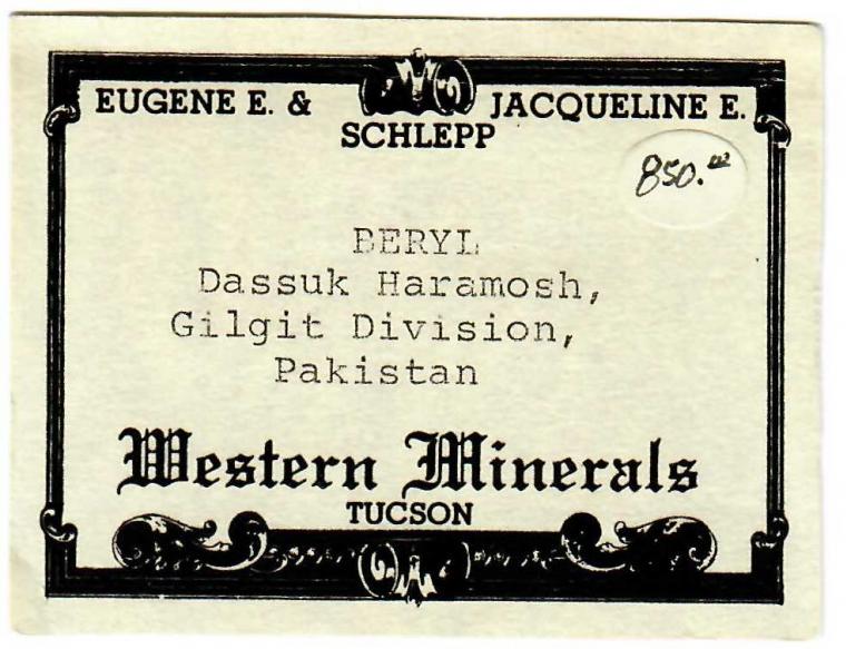 BERYL var. Aquamarine