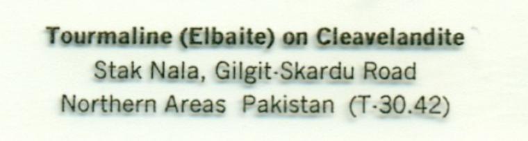 ELBAITE with ALBITE var. Cleavelandite