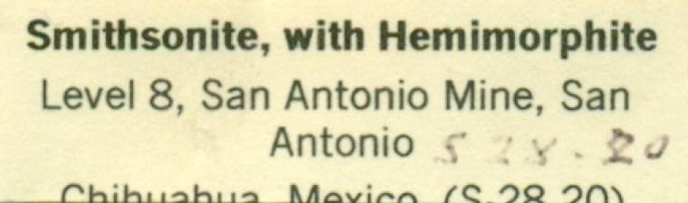 SMITHSONITE with HEMIMORPHITE