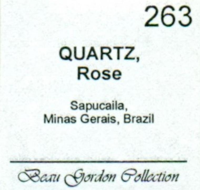QUARTZ var. Rose QUARTZ