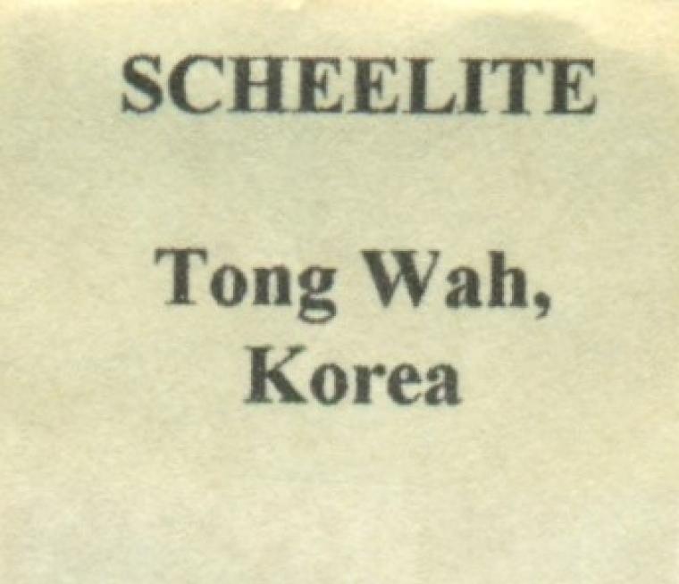 SCHEELITE on FERBERITE