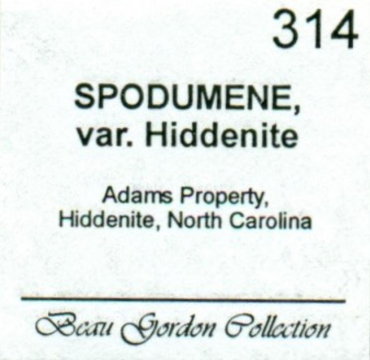 SPODUMENE var. Hiddenite