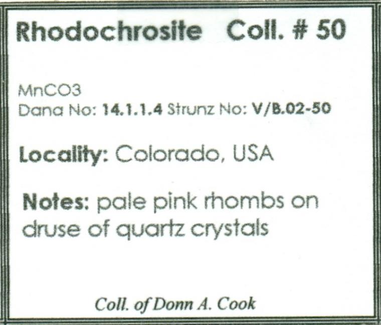 RHODOCHROSITE on QUARTZ