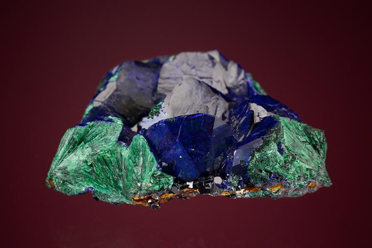AZURITE coating MALACHITE after AZURITE