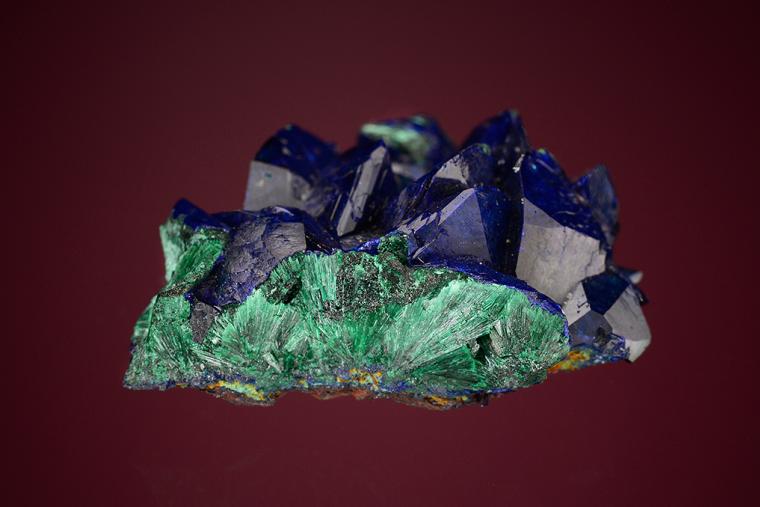 AZURITE coating MALACHITE after AZURITE