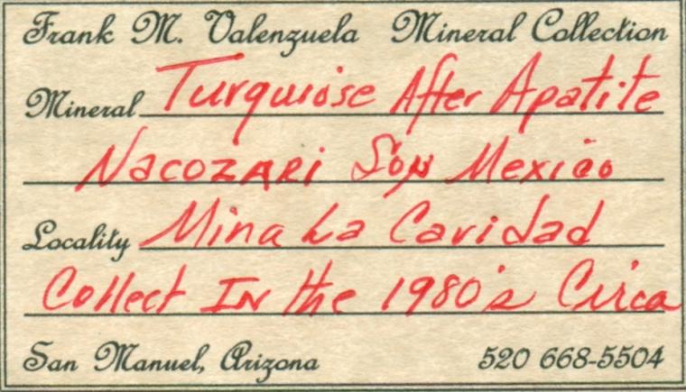 TURQUOISE after APATITE